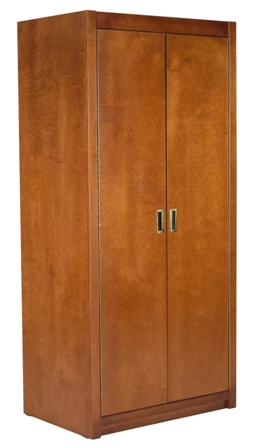 Woodcrest Double Door Wardrobe w\/Interior Shelf & Clothes Rod, 36"W, 60"H